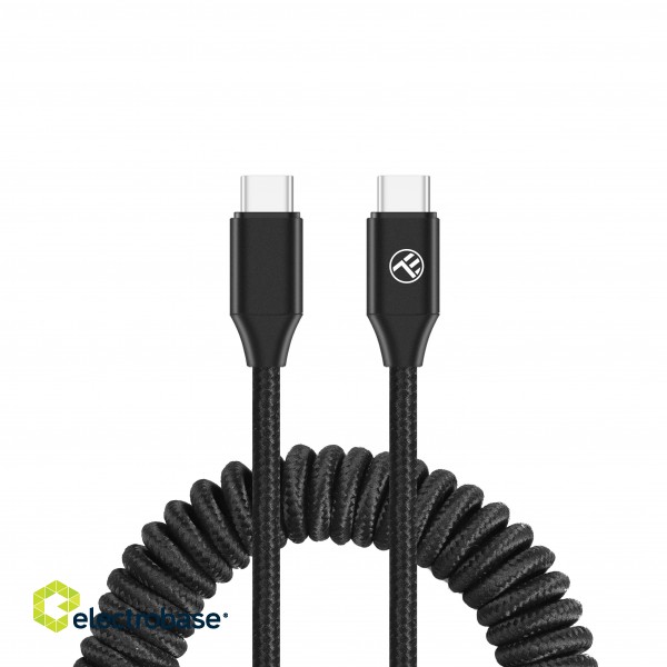 Tellur Extendable USB-C to USB-C Cable PD60W up to 1.8m Black