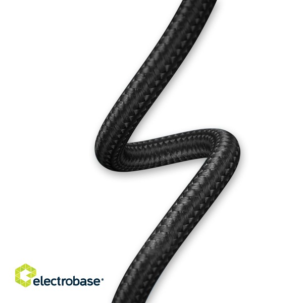 Tellur Type-C to Type-C cable 3A PD60W 2m nylon black paveikslėlis 5