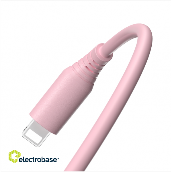 Tellur Silicone USB to Lightning Cable 3A 1m Pink фото 3