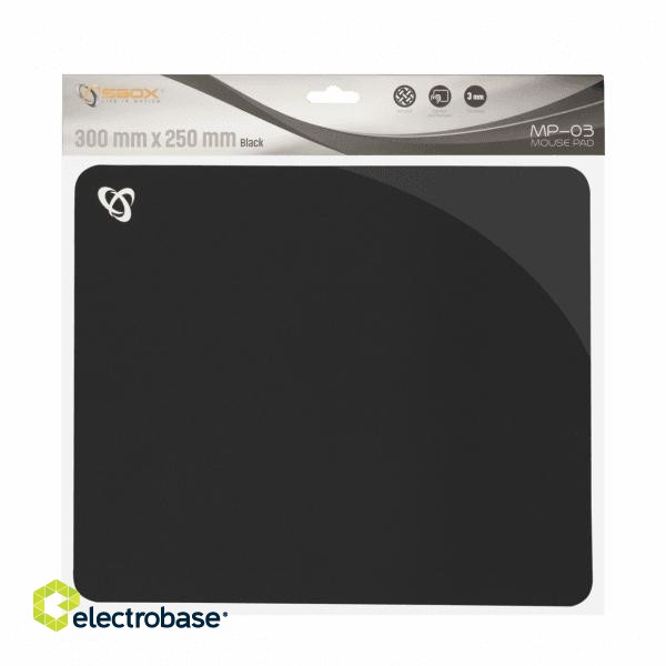 Sbox MP-03B black Gel Mouse Pad paveikslėlis 3