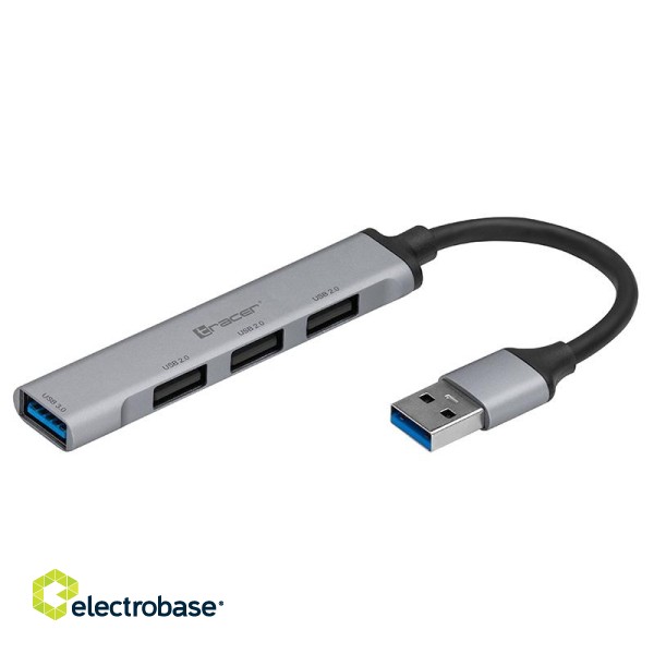 Ноутбуки, аксессуары // USB Hubs | USB Docking Station // HUB TRACER USB  3.0, H41, 4 ports фото 1