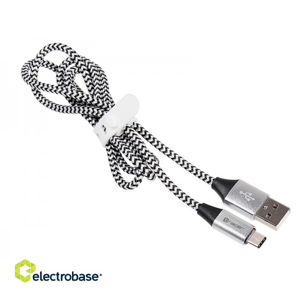 Tracer 46265 USB 2.0 Type C A Male 1m black silver image 2