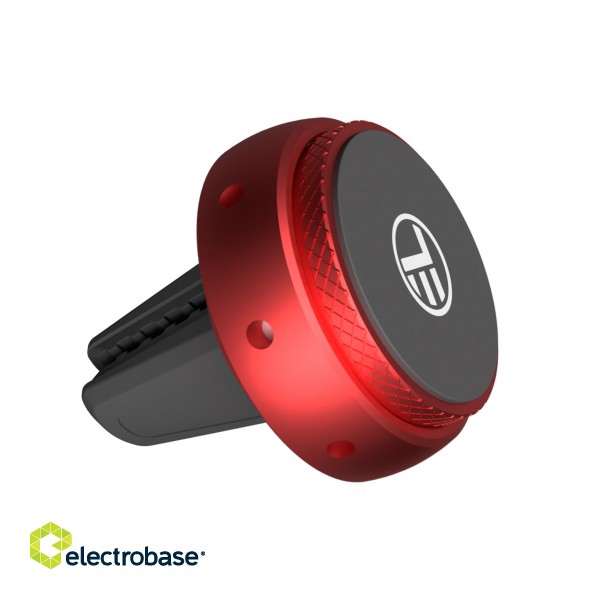 Tellur FreshDot Car Phone Holder Magnetic, Fragrance Kit Bubble Gum, Air Vent mount red image 1
