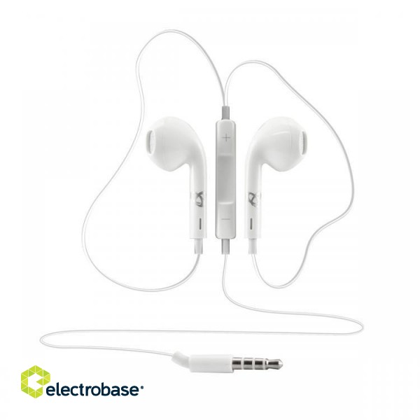 Sbox iN ear Stereo Earphones iEP-204W white paveikslėlis 1
