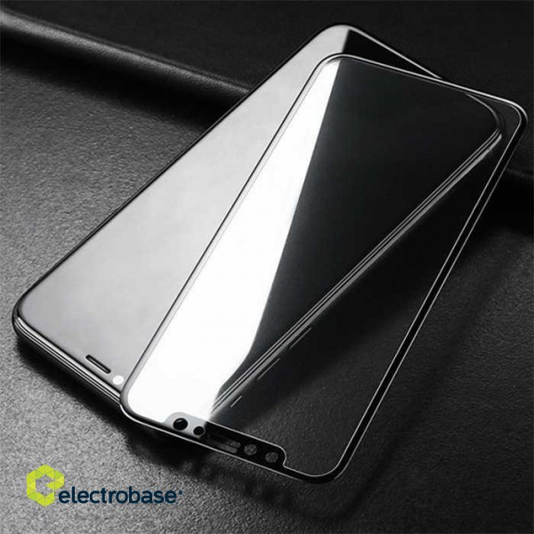 Devia Van Entire View Anti-glare Tempered Glass iPhone XR (6.1) black (10pcs) фото 4