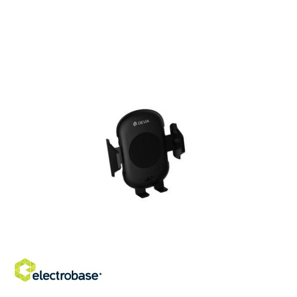Devia Smart series Infrared sensor Wireless Charger Car Mount black paveikslėlis 1