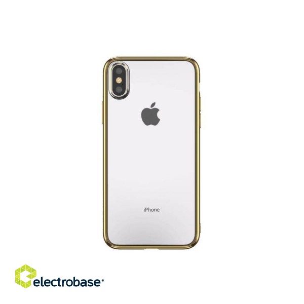 Devia Glitter soft case (TPU) iPhone XS/X(5.8) gold paveikslėlis 3