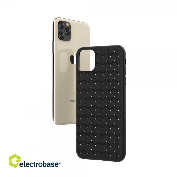 Devia Woven Pattern Design Soft Case iPhone 11 Pro black image 3