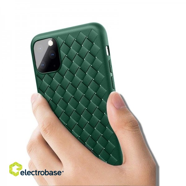 Devia Woven Pattern Design Soft Case iPhone 11 Pro green image 4