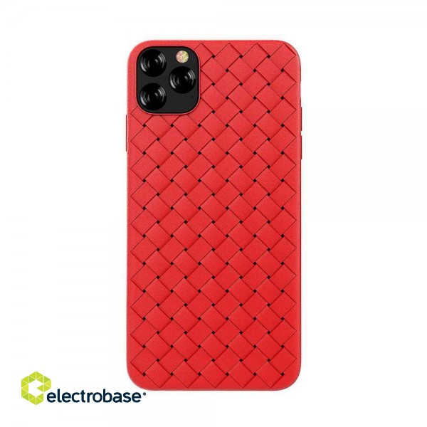 Devia Woven Pattern Design Soft Case iPhone 11 Pro Max red image 1