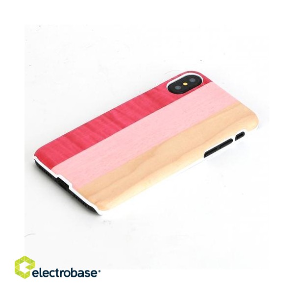 MAN&WOOD SmartPhone case iPhone X/XS pink pie white image 2