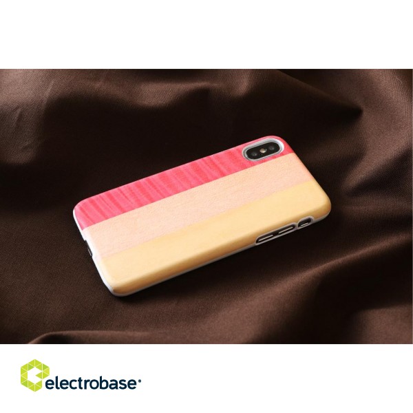 MAN&WOOD SmartPhone case iPhone X/XS pink pie white image 3