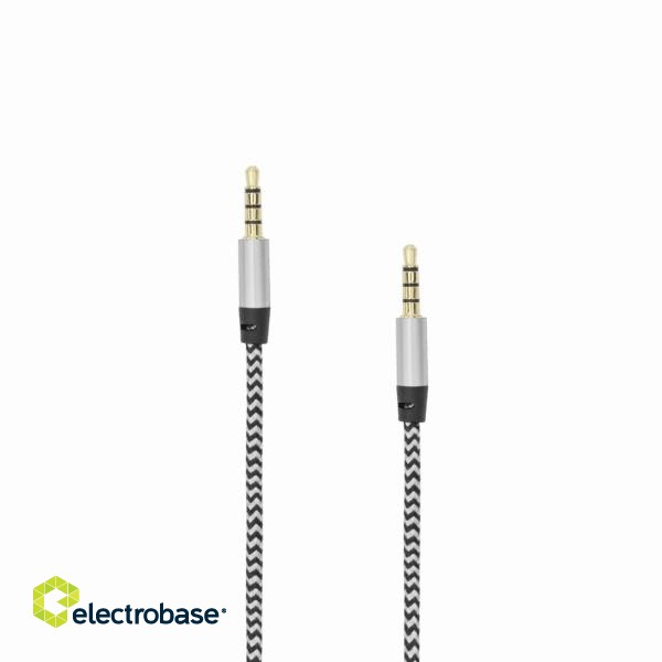 Sbox 3535-1.5W AUX Cable 3.5mm to 3.5mm Coconut White фото 1
