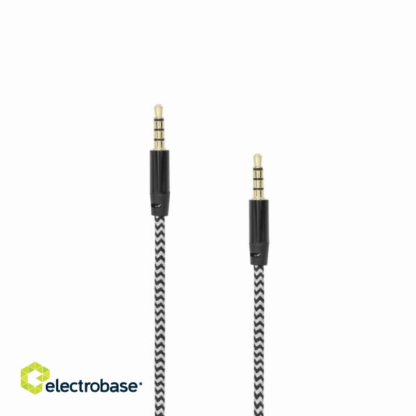 Sbox AUX Cable 3.5mm to 3.5mm blackberry black 3535-1.5B image 1