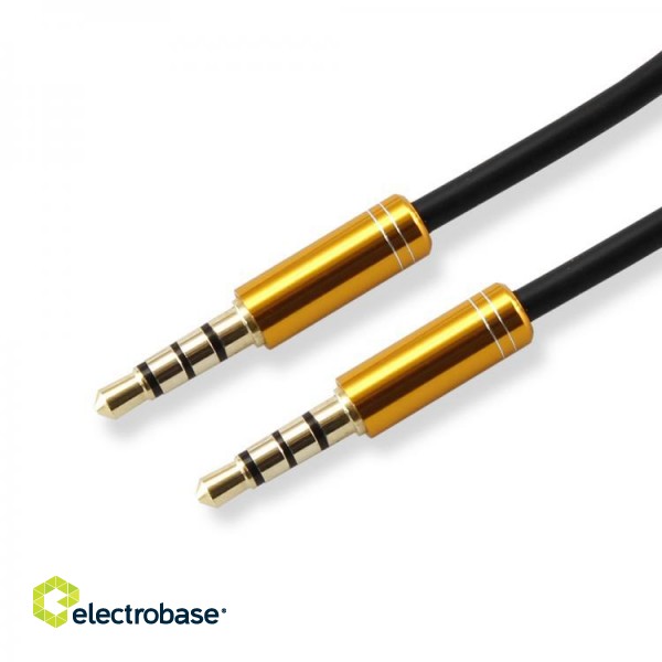 Sbox AUX Cable 3.5mm to 3.5mm golden kiwi gold 3535-1.5G image 1
