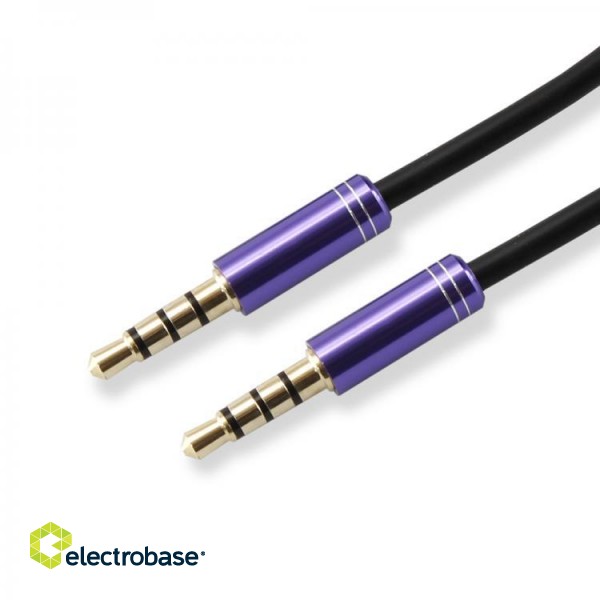Sbox AUX Cable 3.5mm to 3.5mm plum purple 3535-1.5U image 1