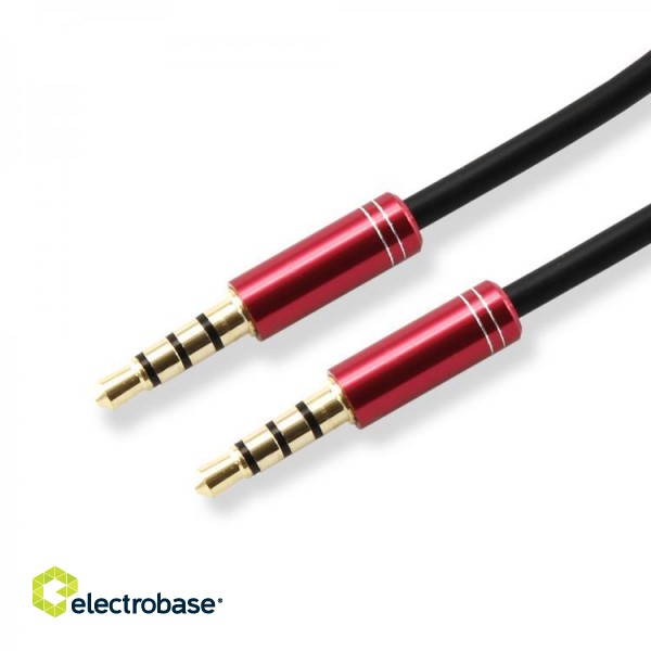 Sbox AUX Cable 3.5mm to 3.5mm strawberry red 3535-1.5R image 2