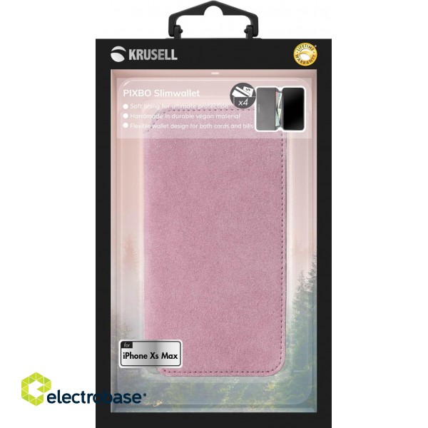 Krusell Broby 4 Card SlimWallet Apple iPhone XS Max pink image 4