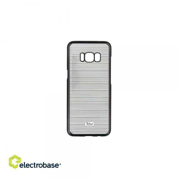 Tellur Cover Hard Case for Samsung Galaxy S8 Plus, Horizontal Stripes black image 1