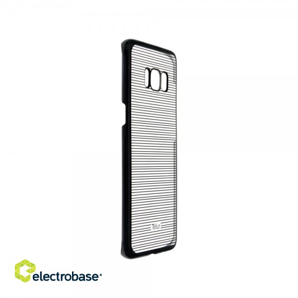 Tellur Cover Hard Case for Samsung Galaxy S8 Plus, Horizontal Stripes black image 2