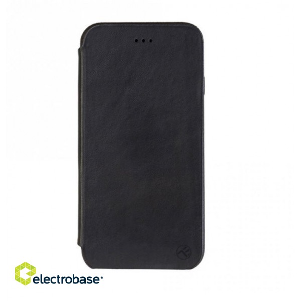 Tellur Book case Slim Genuine Leather for iPhone 7 Plus deep black image 1
