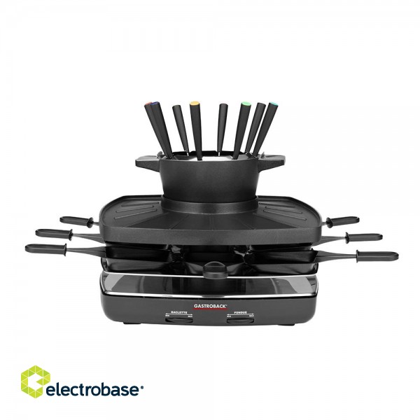 Gastroback 42567 Raclette fondue set family and friends image 1