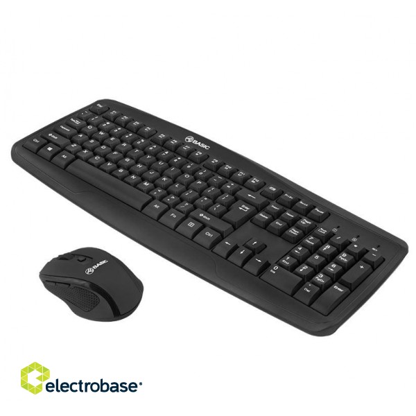 Tellur Basic Wireless Keyboard and Mouse kit black image 3