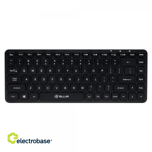 Tellur Mini Wireless Keyboard Black image 1
