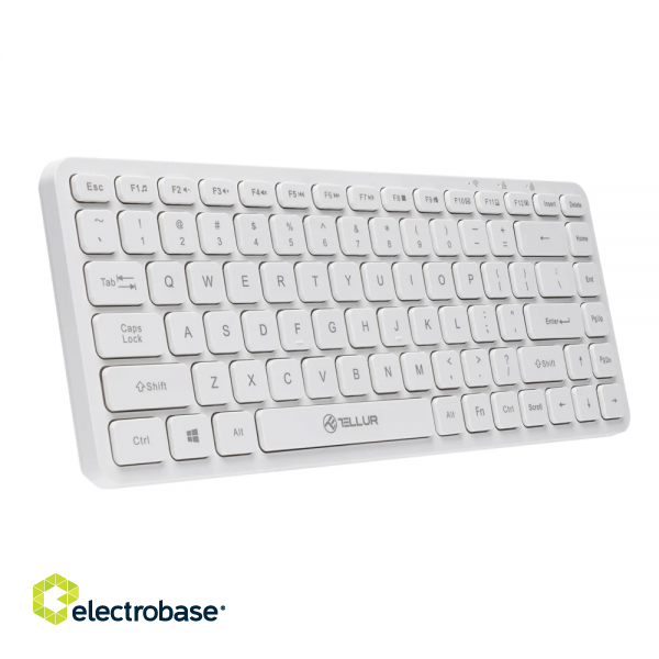 Tellur Mini Wireless Keyboard White image 2