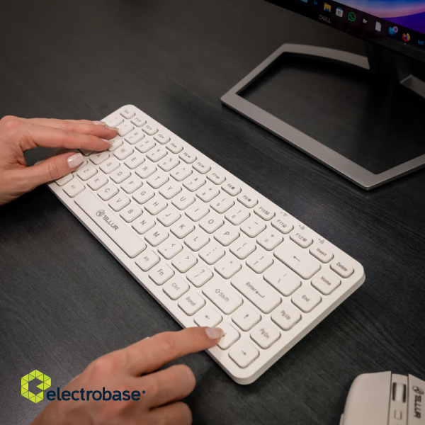 Tellur Mini Wireless Keyboard White image 9