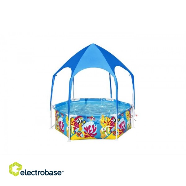 Bestway 5618T Steel Pro UV Careful Splash-in-Shade Play Pool image 1