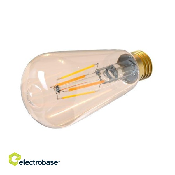 Tellur WiFi Filament Smart Bulb E27, amber, white/warm, dimmer фото 2
