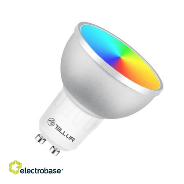 Tellur WiFi LED Smart Bulb GU10, 5W, white/warm/RGB, dimmer фото 1