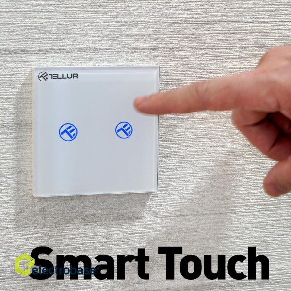 Tellur Smart WiFi switch, SS2N 2 port 1800W 10A image 5