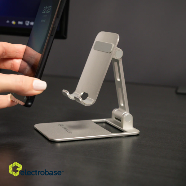Tellur Phone Holder for desk Aluminium Silver image 6