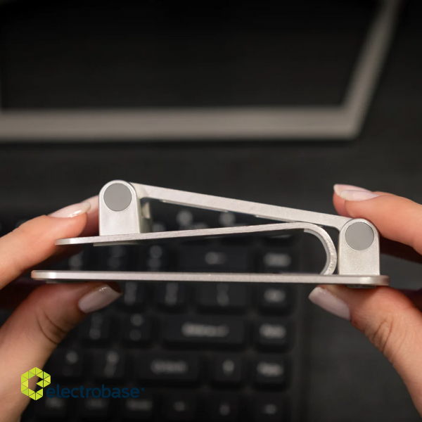 Tellur Phone Holder for desk Aluminium Silver paveikslėlis 9
