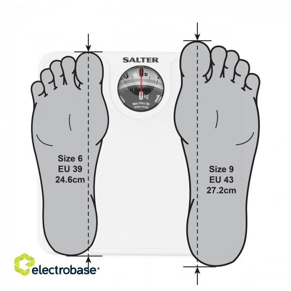 Salter 489 WHDRFEU16 Large Dial Mechanical Bathroom Scale paveikslėlis 4