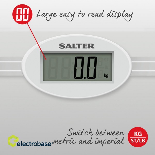 Salter 9018S SV3RCFEU16 Glass Electronic Bathroom Scale image 10