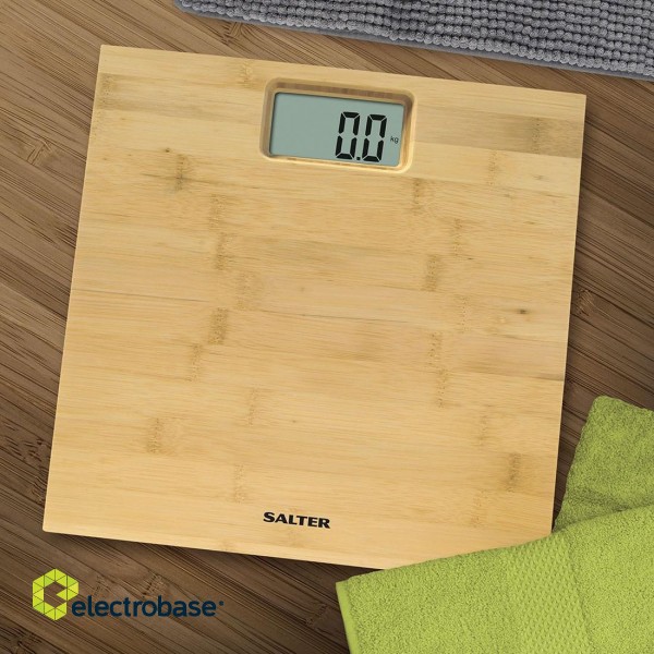 Salter 9086 WD3R Bamboo Electronic Personal Scale image 3