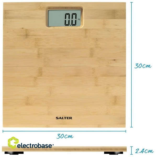 Salter 9086 WD3R Bamboo Electronic Personal Scale image 6