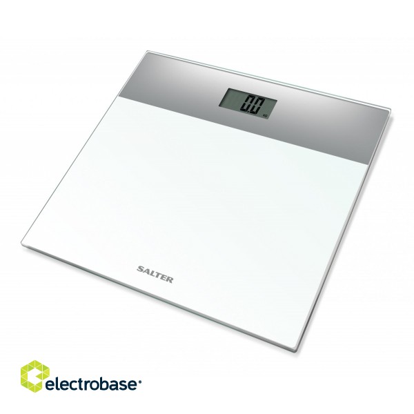 Salter 9206 SVWH3R Glass Electronic Scale Silver/White image 1