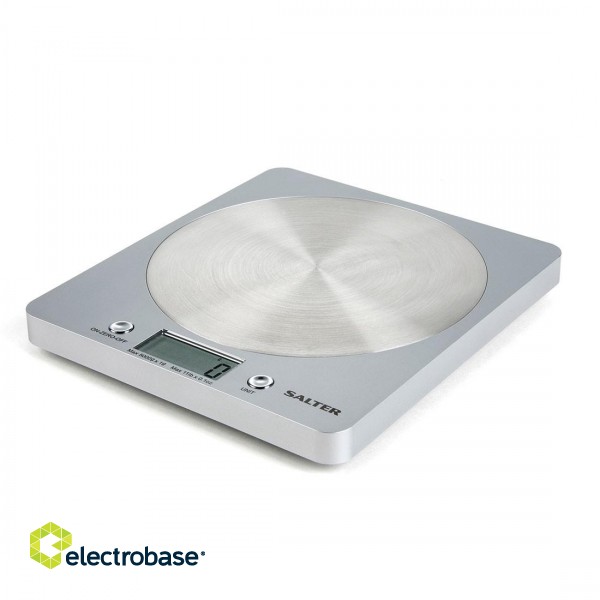 Salter 1036 SVSSDR Disc Electronic Digital Kitchen Scales - Silver paveikslėlis 1