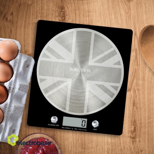 Salter 1036 UJBKDR Great British Disc Digital Kitchen Scale paveikslėlis 3