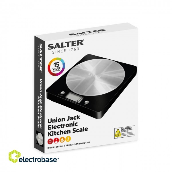 Salter 1036 UJBKDR Great British Disc Digital Kitchen Scale фото 10