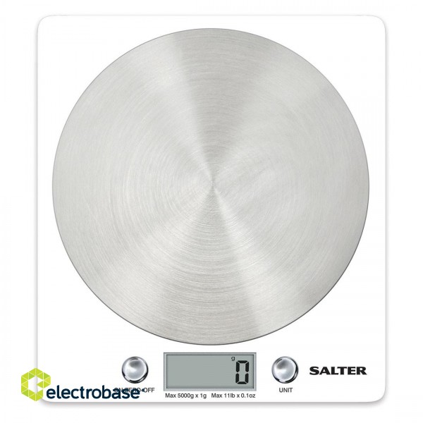 Salter 1036 WHSSDREU16 Disc Electronic Digital Kitchen Scales - White фото 2