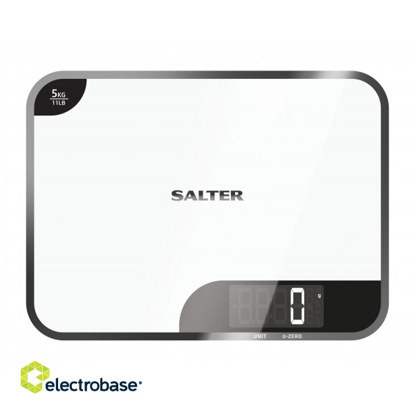 Salter 1064 WHDREU16 Mini-Max 5kg Digital Kitchen Scale - White paveikslėlis 2