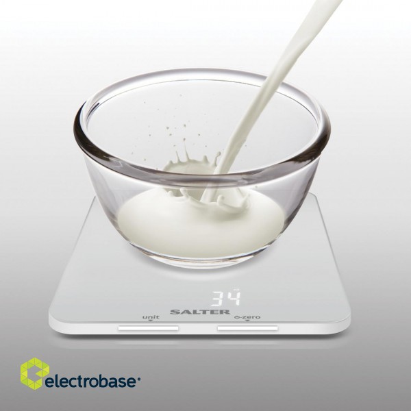 Salter 1180 WHDR Ghost Digital Kitchen Scale - White paveikslėlis 3