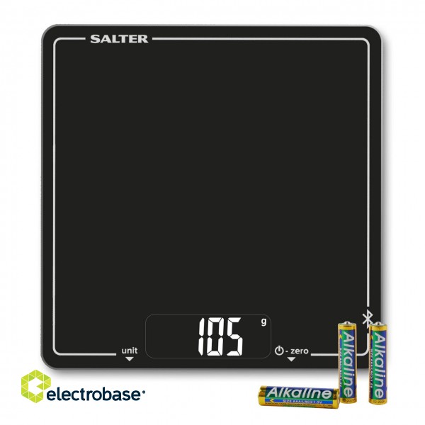 Salter 1193 BKDRUP Connected Electronic Kitchen Scale - Black image 1