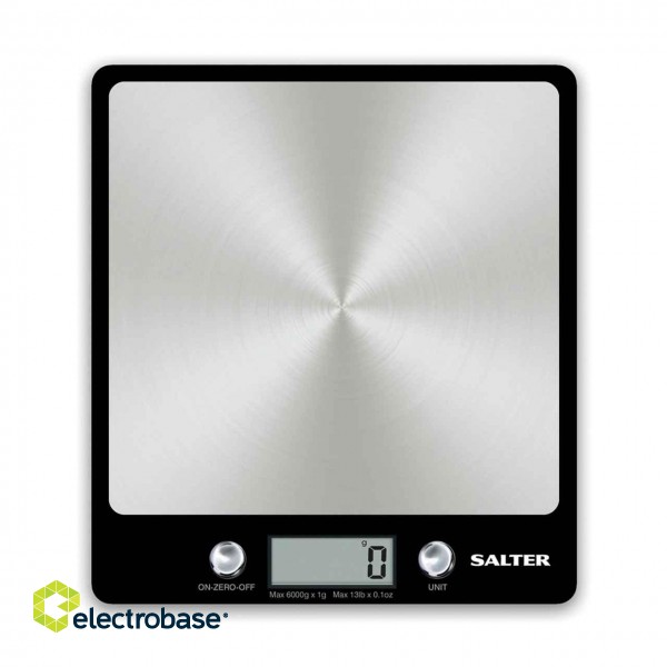 Salter 1241A BKDRCEU16 Evo Electronic Kitchen Scale Black image 1
