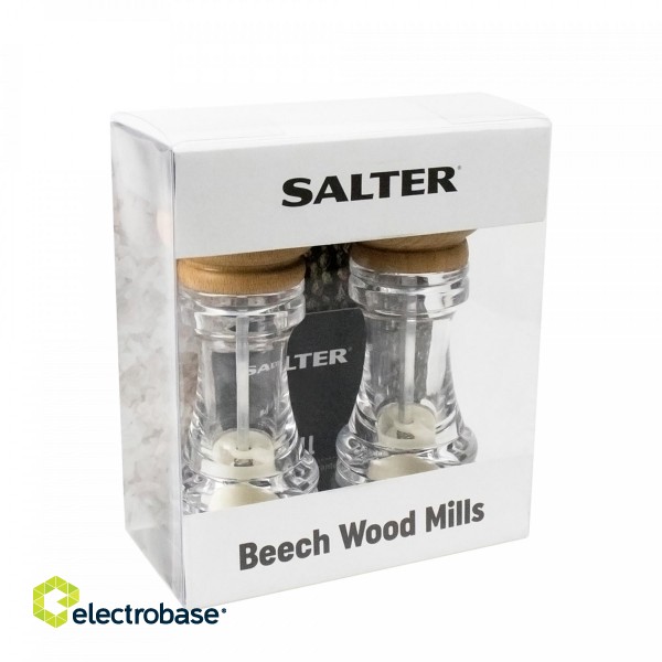Salter 7607 WDXR Beech Wood Mills Twin paveikslėlis 2
